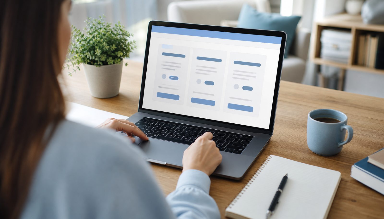 Comparing auto-insurance options on a laptop